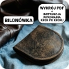 Wykrój kaletniczy PDF na skórzany portfel - portfel bilonówka